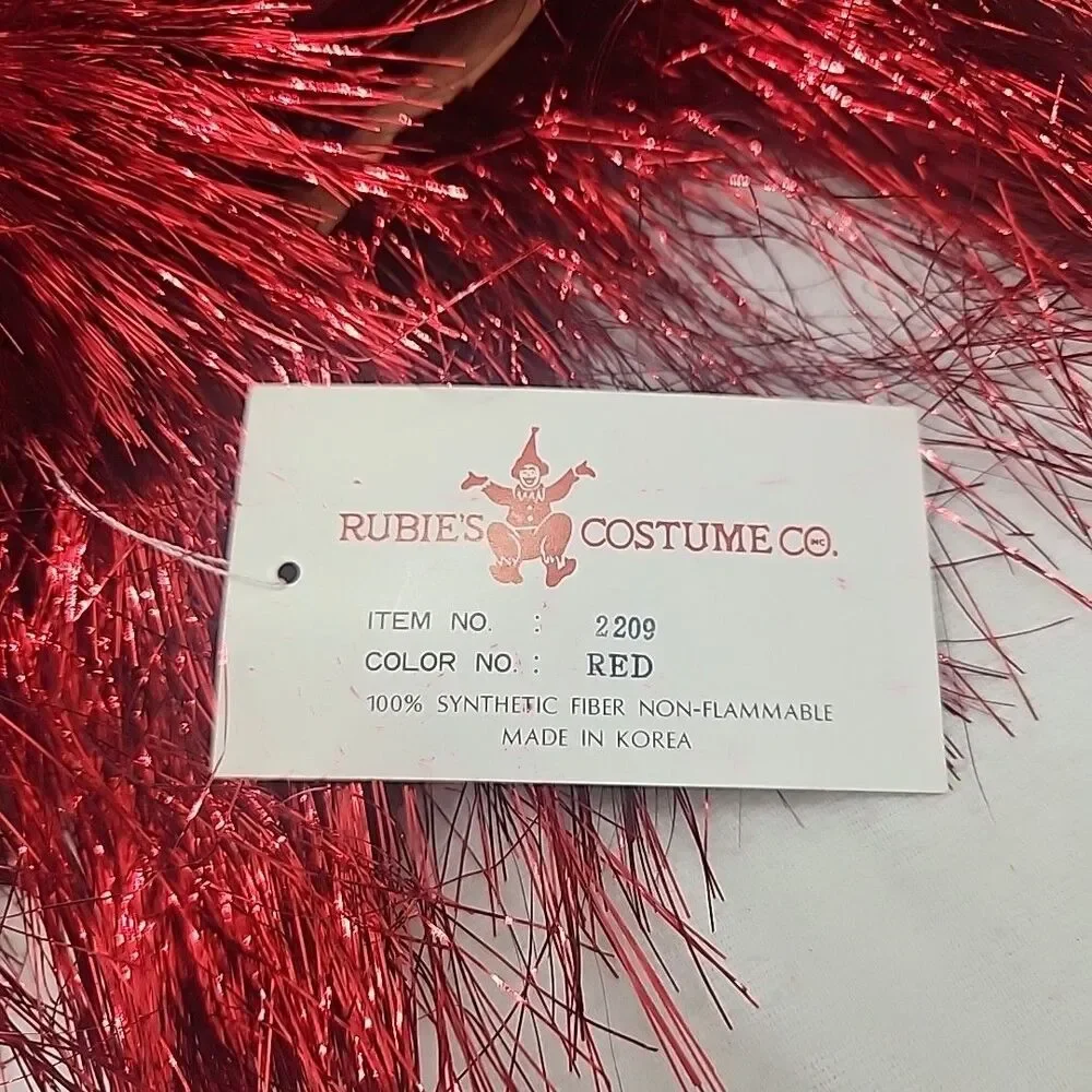 Wig Tinsel Deluxe Foil Gold Party  Punk Goth Fashion Mullet Rocker Rubies New